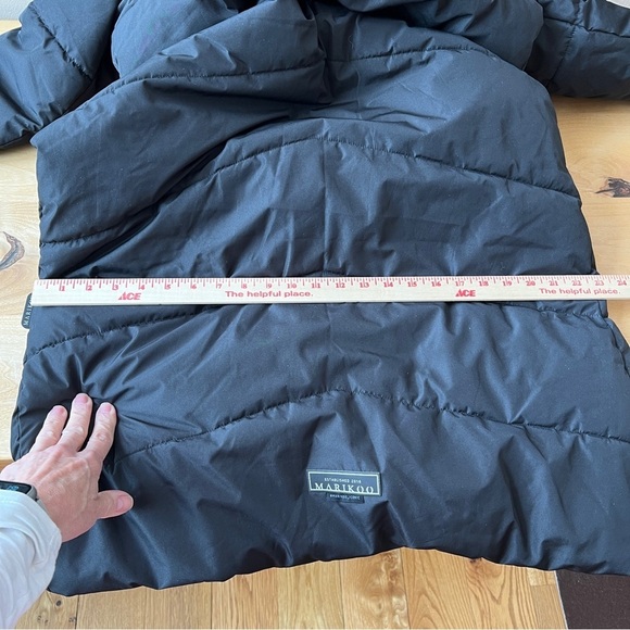 MARIKOO LONG PUFFER COAT S HOOD WARM ALL WEATHER CHIC BELOW KNEE FAUX FUR COMFY - Picture 8 of 12